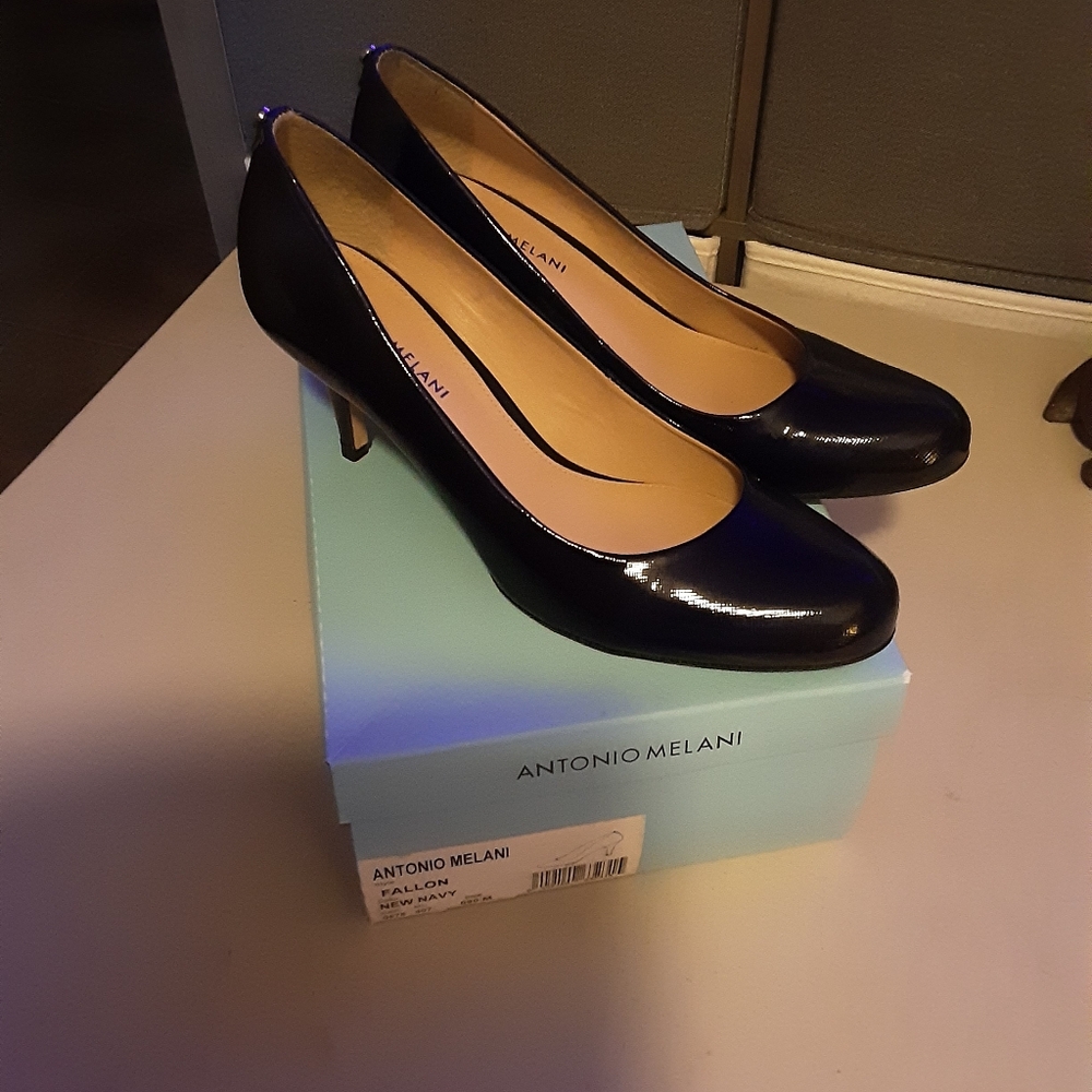 Antonio Melani Navy Heels  #186